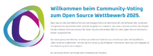 samarbeid beim community voting des Open Source Wettbewerbs Öffentliche Verwaltung